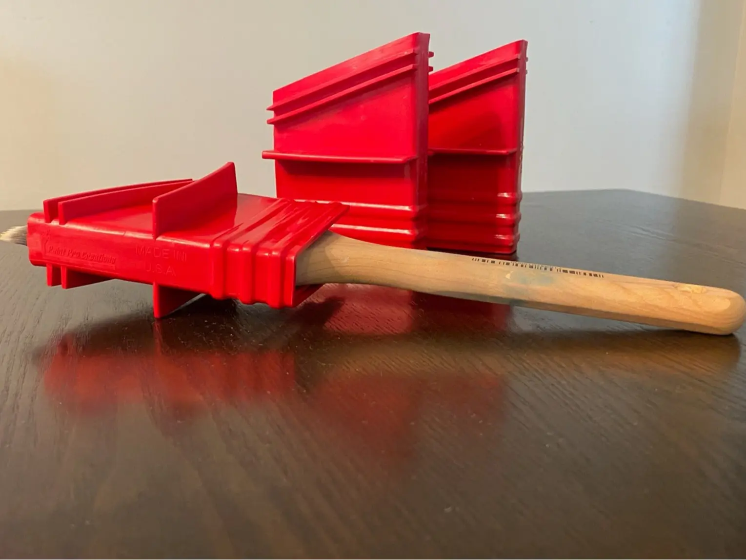 Magic Paint Edger for 3” Angled Brushes |Paint Edger Tool for 3” Angled Brush |No Tape Paint Edging Tool for Clean Lines on Trim, Ceilings, Corners & Baseboards | DIY Cut-In Painting Attachment
