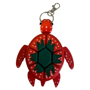 Fruit Turtle Fidget Clicker - 3D‑printed keychain