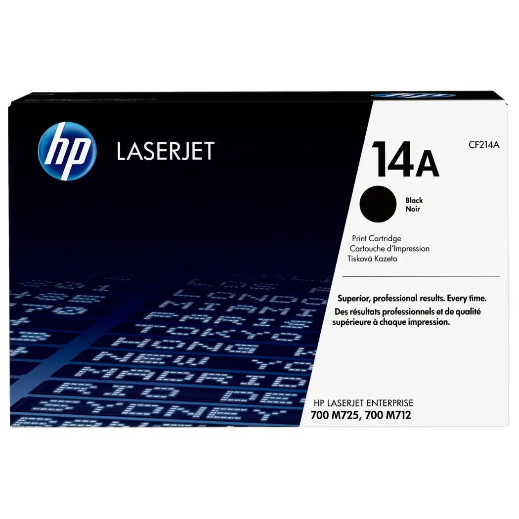 Original HP 14A Standard Yield Black Toner Cartridge, CF214A
