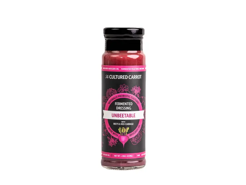 The Cultured Carrot Unbeatable Fermented Dressing Sweet & Luscious Blend with Beets Red Cabbage & Avocado Oil US Product