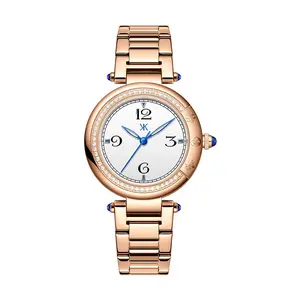 Women's Elegant Round Dial Quartz Watch, Fashionable Wristwatch for Women & Girls, Trendy All-match & Exquisite Watch for Birthday Gift Includes premium gift box vintage