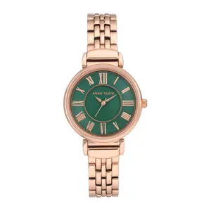Anne Klein Women's Rosetone Green Dial Watch