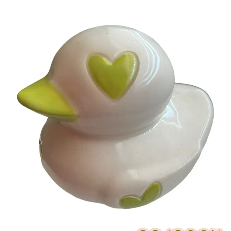 Ceramic Duck, Decorative Tabletop Ornament for Living Room, Cute Handcrafted Animal Figurine