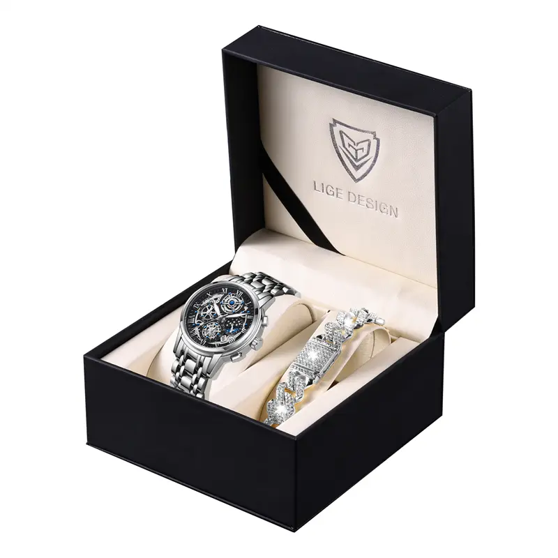 Black and Silver+Bracelet