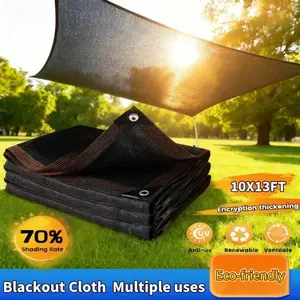 10x13 FT UV-Resistant Sunshade Netting with Grommets, 70-90% Sun Blocking Breathable Woven Plastic Mesh Shaded Canopy for Plant Pergola, Patio, Garden Accessories, Outdoor Home Supplies Rain Cloth