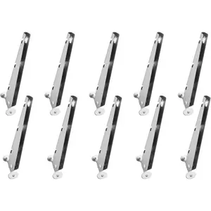 VEVOR Chain Link Fence Extensions, 9 Packs 27.4 Extension Height, Galvanized Post Extender for 1.3 to 1.5 Top of Fence, U Bracket, Barbed Wire Extend Arm for Privacy, Prevent Dogs Jumping OutVEVOR Super Brand Day