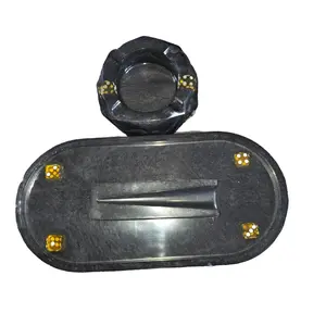 Vintage Ashtray Holder Set with Decorative Dice for Home or Office Decor