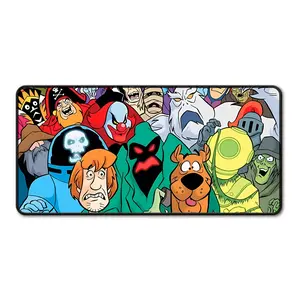 Extra Large Nostalgic Cartoon Mousepad - Nostalgic Mystery Desk Pad Design, Anti-Slip Rubber Base, Large Size Mousepad Gamer