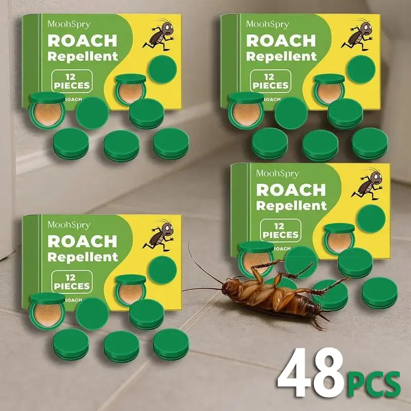 MoonSpry Roach Repellent, Domestic Dormitory Kitchen Powerful Cleaning Cockroach Exterminator Cockroach Gel Bait Pest Control Kit Rodent Repellent Pouches for Indoor & Outdoor Multi-Surface Microfiber Floor Mop indoor infestation, Cockroach Repellent Cock