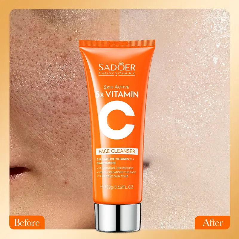 Korean Facial Cleanser for Sebum Control & Repair - 5X Vitamin C