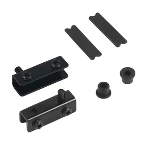 Premium Stainless Steel Glass Door Hinges - 5-6mm Fit, Rust-Proof, No Drilling, Easy Install, Rubber Included [Fall Deals]