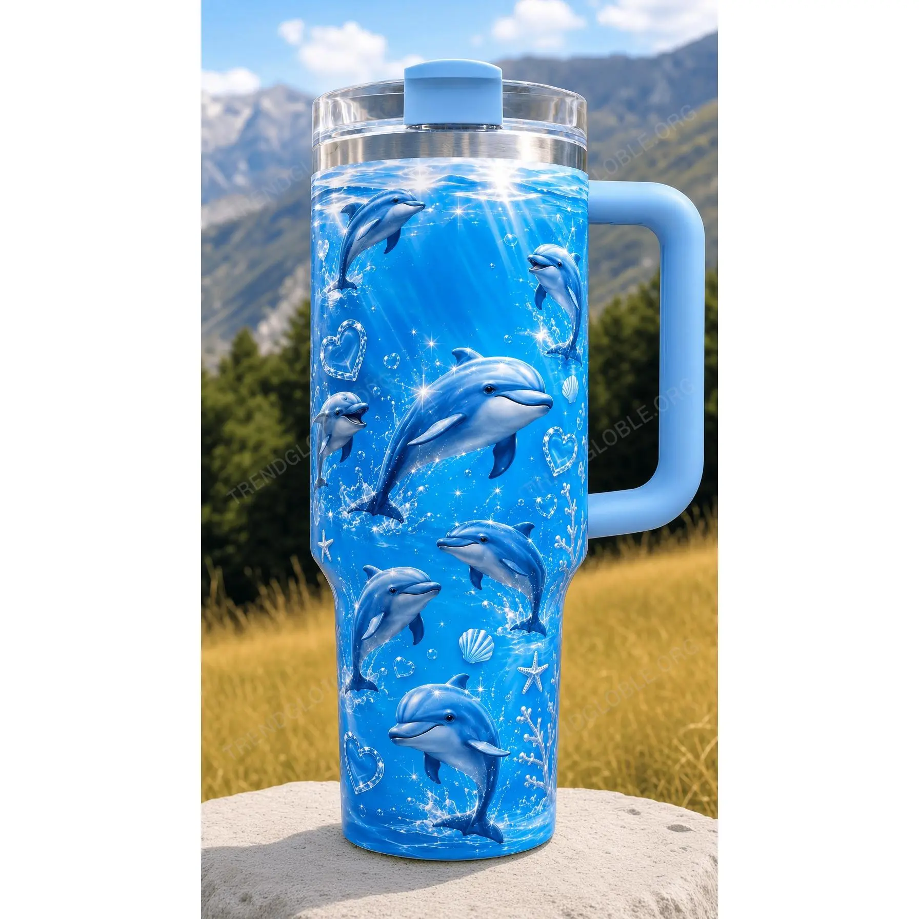 Ocean Dolphin 40oz Tumbler HG