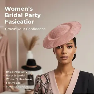 Head Circumference 56-58 CM Women's Bridal  Party Fascinator Cap