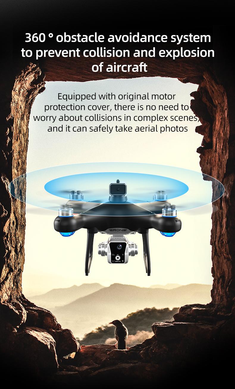 KY102 Drone with Screen Controller & SD Card, HD Camera, Brushless Motor, Optical Flow Positioning, Active Obstacle Avoidance, Dual Battery Kit, One-Key Takeoff/Landing, Beginner FPV Quadcopter