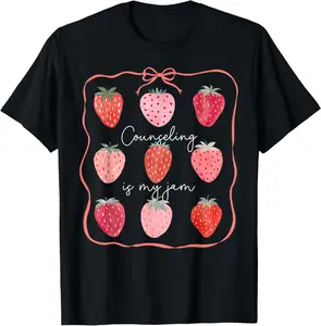 100% Cotton Counseling Is My Jam Psych Back to School Counselor Week T-Shirt