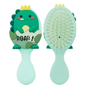 Cartoon Dinosaur Hair Comb, 1 Count Cute Detangling Brush, Heatless Haircare & Styling Tools for Kids, Boys Christmas Gift
