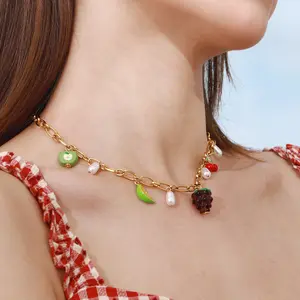 Stainless Steel Fruit DIY Necklace