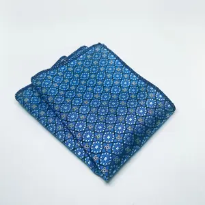 Blue Pattern Pocket Square
