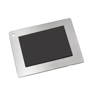 Sleek Stainless Steel Refrigerator Magnet Measurement Chart Decor