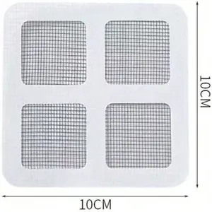 20PCS New Disposable Shower Floor Drain Hair Collector, Shower Floor Drain Cover Hair Collector Mesh Sticker, Suitable For Floor Drain Sewer Hair Filter Clogging Filter In Bathroom, Laundry Room, Bathtub, Kitchen