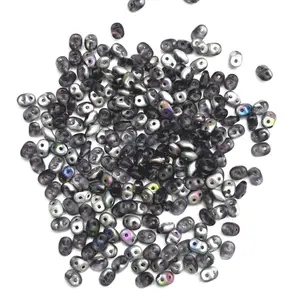 SUPERDUO TANZANITE VITRAIL MATTE, for jewelry making, custom jewelry, handmade jewelry, beaded jewelry,  beading supplies