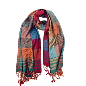Playful and Colorful Cashmere Pashmina Soft Cashmere Scarf with Vibrant Design for Casual & Formal Occasions Versatile Stylish Comfortable