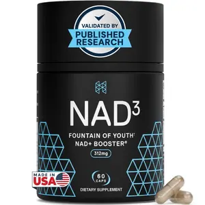 HPN NAD3 - NAD+ Booster - Longevity & Cellular Health - 60 Capsules | 1 Month Supply - Independent 3rd Party Testing Fitness Healthcare