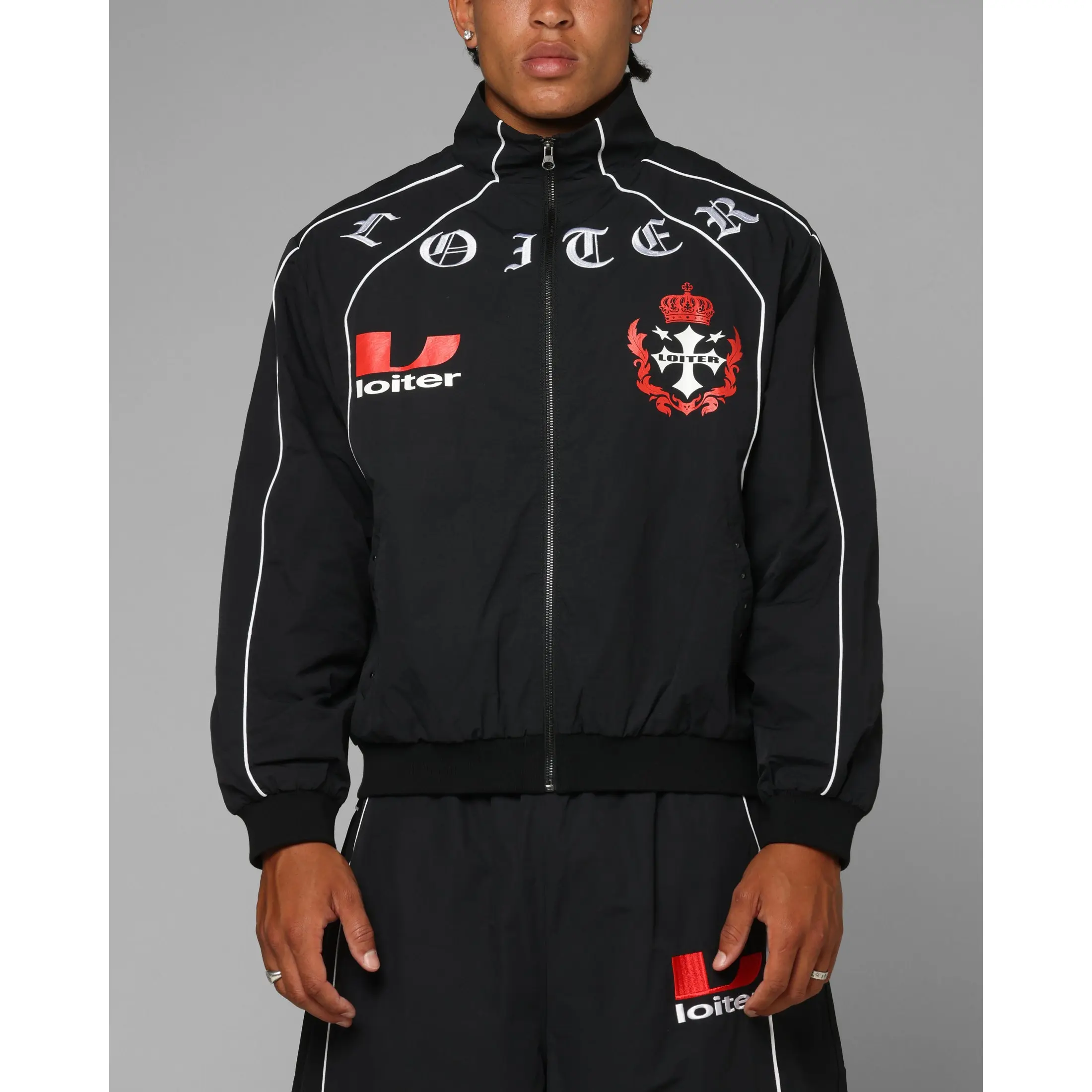 Loiter Imperial Track Jacket Black