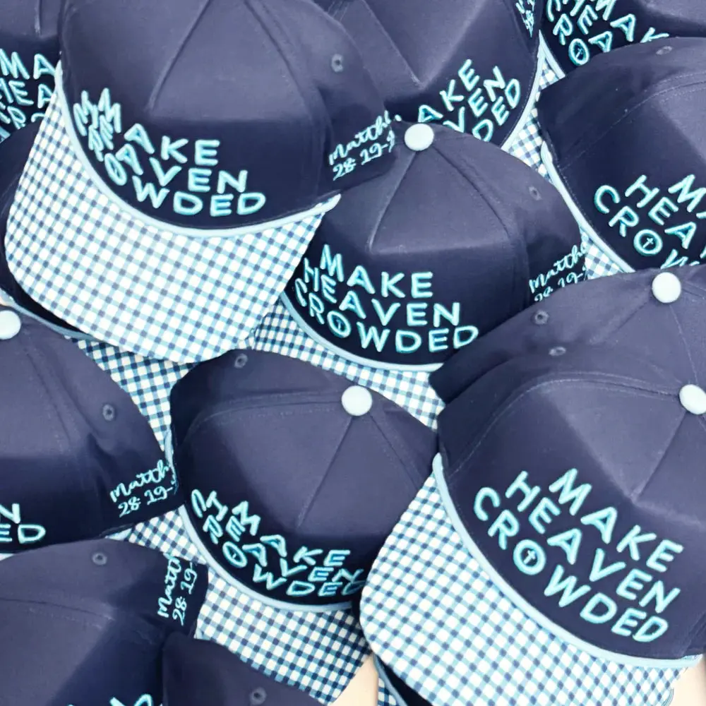 Make Heaven Crowded Puff Embroidered Hat
