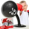 Mini Suction Base Desktop Punching Bag - Heavy-Duty Sports Toy for Adults,Kids, Speed Bags for Boxing, Rebound Ball, Easy Installation, Glass/Tile Ready, Reflex Exercise, Hand-Eye Coordination Boost, Stress Reliever