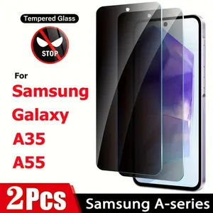 Compatible with Samsung Galaxy S26/S26 Plus/S26 Ultra, Privacy Screen Protector for Samsung S Series - 2 Pack Tempered Glass Film for Galaxy S25 S24 S23 S22 Ultra S25 S24 S23 S22 Plus FE, No Bubbles, HD Clear, 5G.., A...