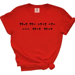 F*ck Off Morse Code TShirt For Women (Skulls)