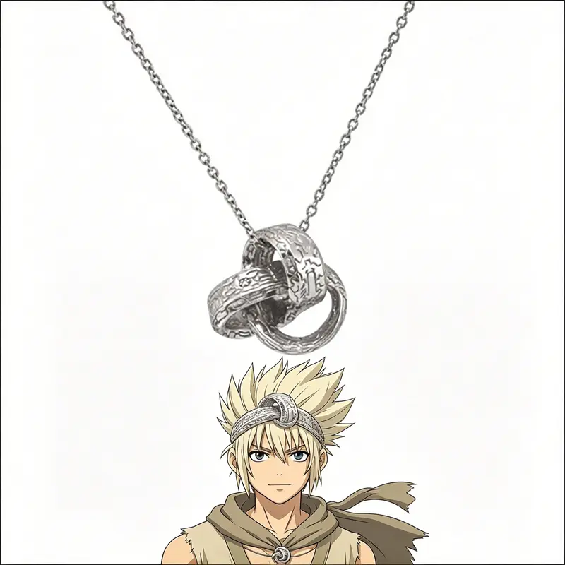 Dr.STONE Animation Peripheral Necklace, Cartoon Fashion Cosplay Accessory, Trendy and Niche Pendant, Perfect Gift for Cosplay Enthusiasts and Fans, Perfect Gift For Fans, Gift Ideas