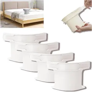 4Pcs Heavy Duty Bed Sheet Corner Clips, Fitted Sheet Holders & Locks Keep Sheets Firm & Tight, Easy Install for All Mattresses