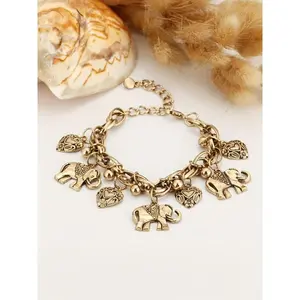 SleekHush Vintage Elephant Heart Anklet for Women – Ancient Roman Style Adjustable Beach Anklet, Boho Summer Jewelry, Cute Gift for Girls & Women