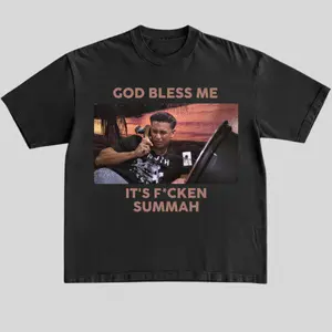 Comfort Colors God Bless Me It's F*Cken Summah T-Shirt, Summer Party Fan Bootleg Tee T-Shirt, Gift For Women & Men Unisex T-Shirt