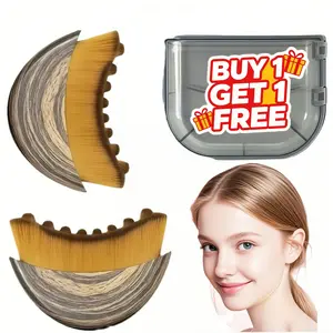 [Buy one Get One ] ErgonomicLymphatic Contour Face and Body Brush forJawline & Chin Sculpting - Dry BrushingMassager for Lymphatic Drainage & FacialFatigue Relief, Ergonomically Designed to FitThe Skin Precisely