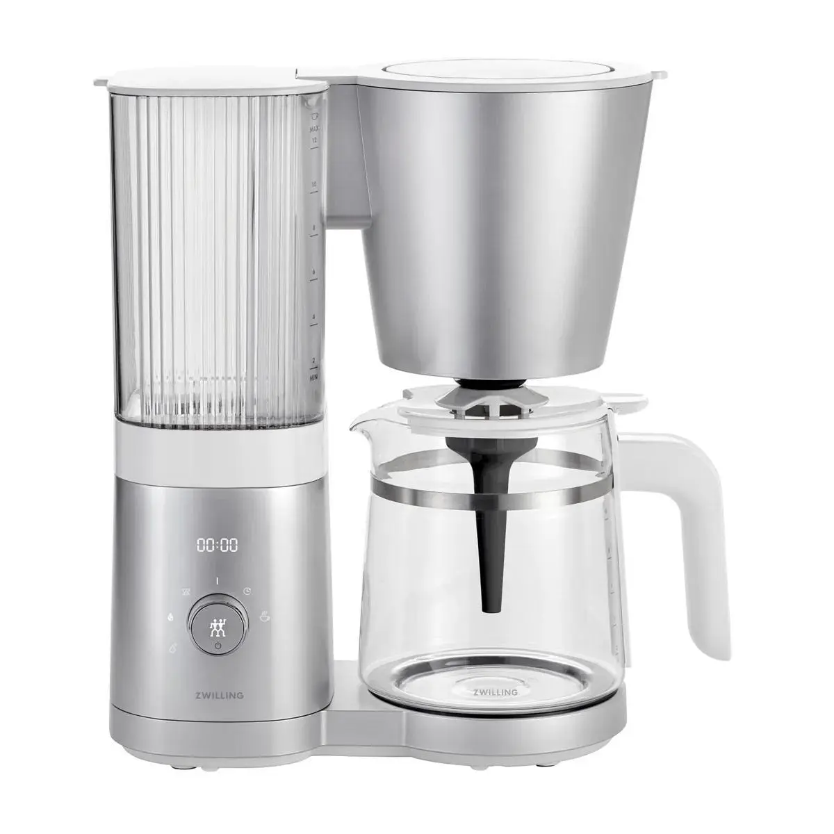 ZWILLING Automatic Drip Coffee Maker 1.5L Silver - Brew Perfect American Black Coffee