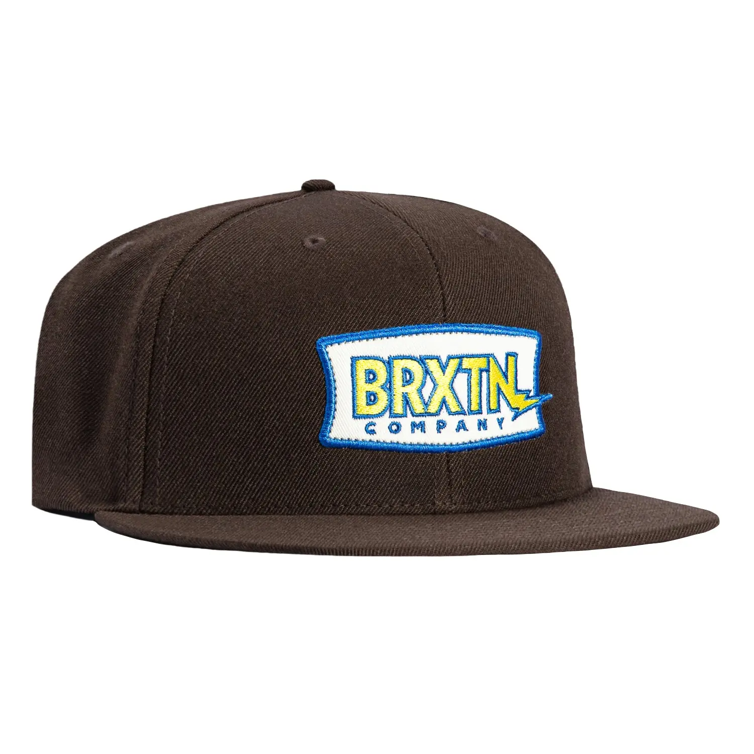 Brixton Lightening Snapback Hat - Brown