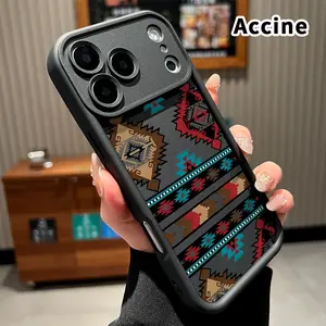 Phone Case for iPhone 17 Pro Max 16 Plus 15 14 13 12 11 Air E Southwest Tribal Aesthetic Pocket-Friendly Shockproof Silicone Protective Softcase