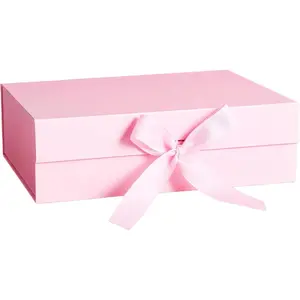 Box for Presents 12.4x10.2x3.5''  Boxes with   Closure Groomsman Bridesmaid Proposal Box for Wedding Birthday Valentine Bridal Showers  Packaging