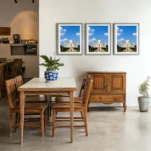 Elegant Wooden Photo Frame with Dreamy Jade Palace Design, Perfect for Home Decor, Bedroom Living Room Balcony, Best Gift for Friends