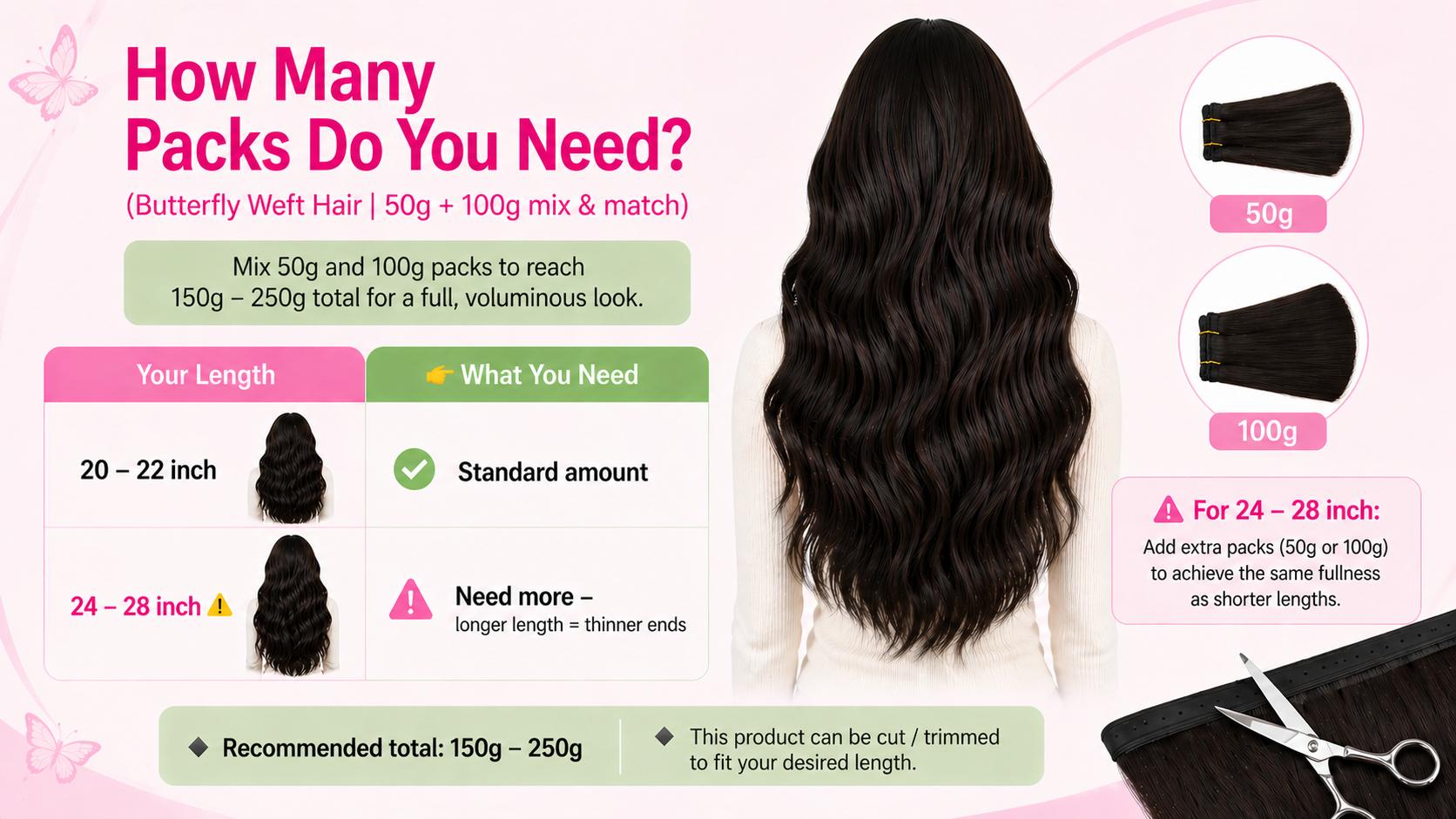 Youngsee 16-28 inches butterfly weft hair extensions ovo weft genius pu weft  hole butterfly  hair extensions human hair XO weft human hair extensions straight hair real human #SummerVibes