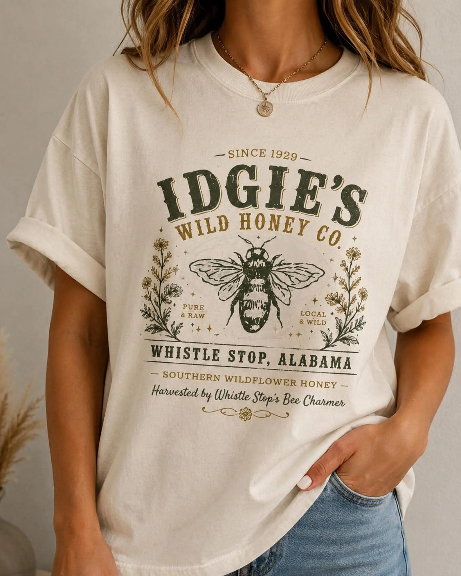 Idgie's Wild Honey Co T-Shirt: Fried Green Tomatoes Movie Tee, Southern Whistle Stop Café Graphic Shirt