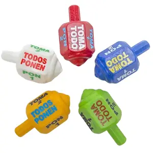 MexART Classic Mexican Pirinola Toma Todo Solid Plastic Piece 5 Multicolors Pack | Pirinola de Plastico Solida (5 Pack)