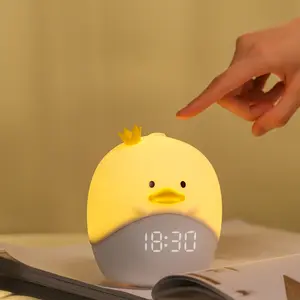 Creative Alarm Clock for Kids & Students - Digital Clock with Gentle Wake-Up Light, Night Light, USB Charger