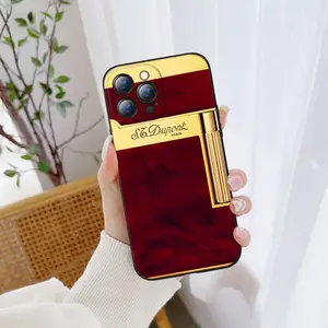 French Dupont Lighter S Phone Case FOR IPhone 17 air 16 15 14 13 11 12 Pro 15 Plus 16 Pro MAX Samsung Galaxy S25 Ultra S24 S23 Black Covers