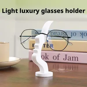 Minimalist Abstract Face Glasses Stand, Unique Side Profile Holder for Bedroom, Office, Makeup Desk Decor, Desk Accessories, Creative Gift for Any Occasion