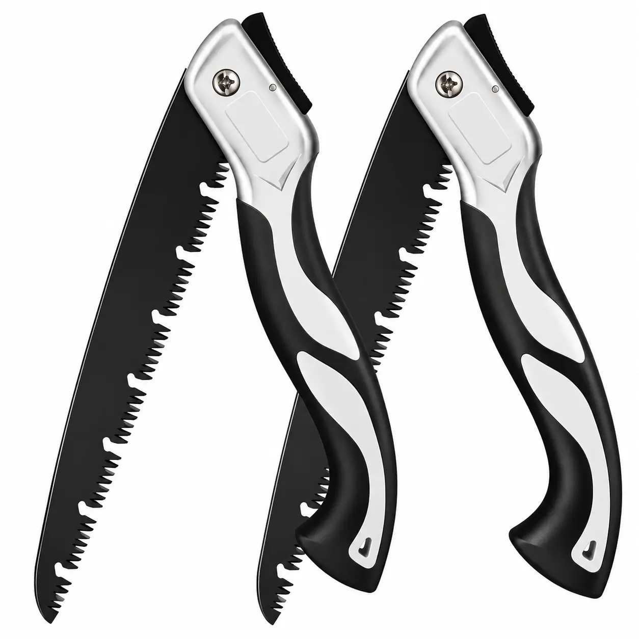 Portable Outdoor Hand Saw. Damascus Pattern. Foldable. For camping and outdoor cutting tasks-wk12
