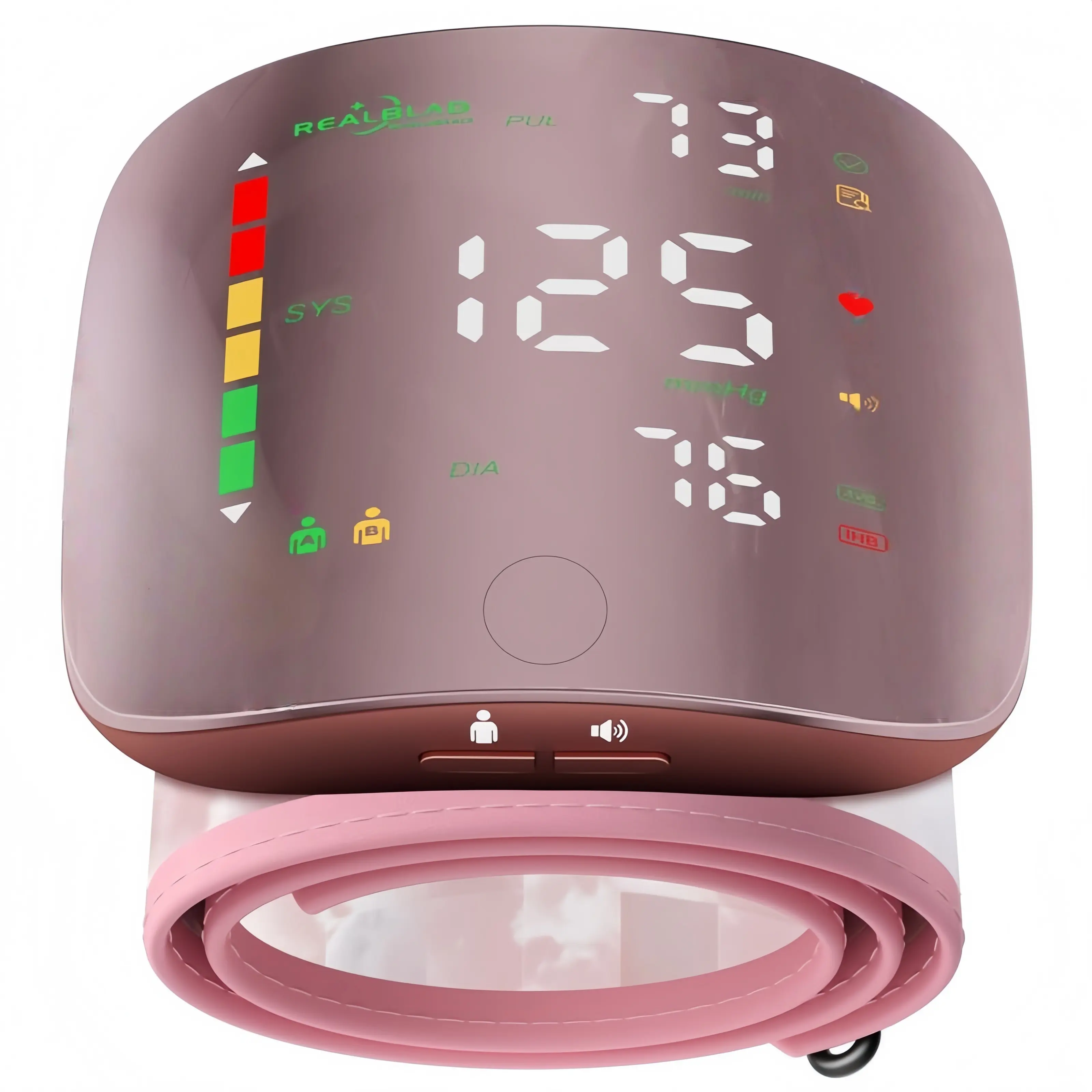 Wrist Blood Pressure Monitor Led Display, Touch Screen Wrist Blood Pressure Cuff 99x2 Reading Memory Wrist Bp Monitor with Carrying Case Health Monitoring